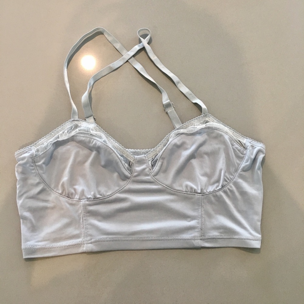 TILDON lace light gray/silver bralette